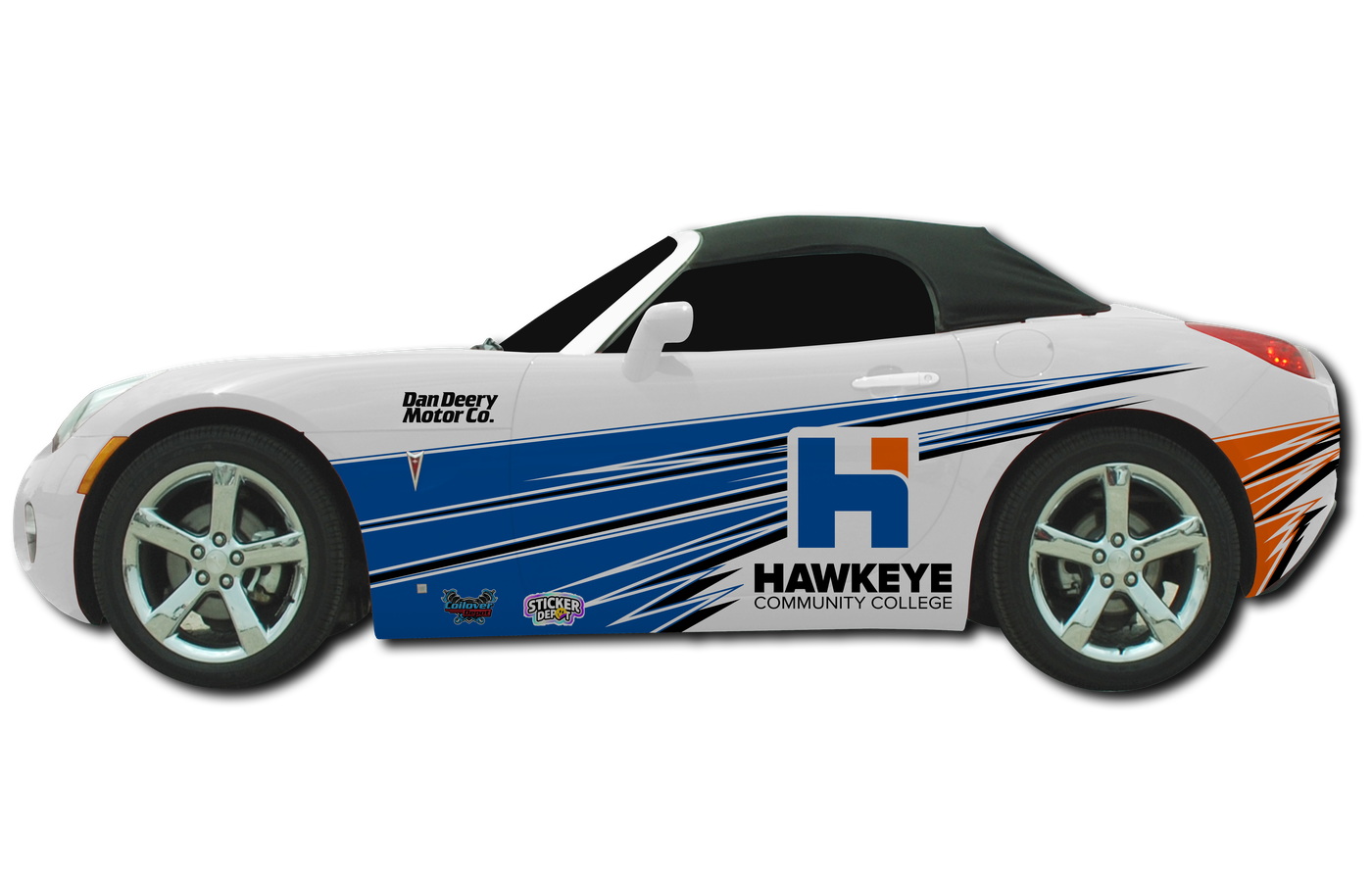College branded drift car livery hero image