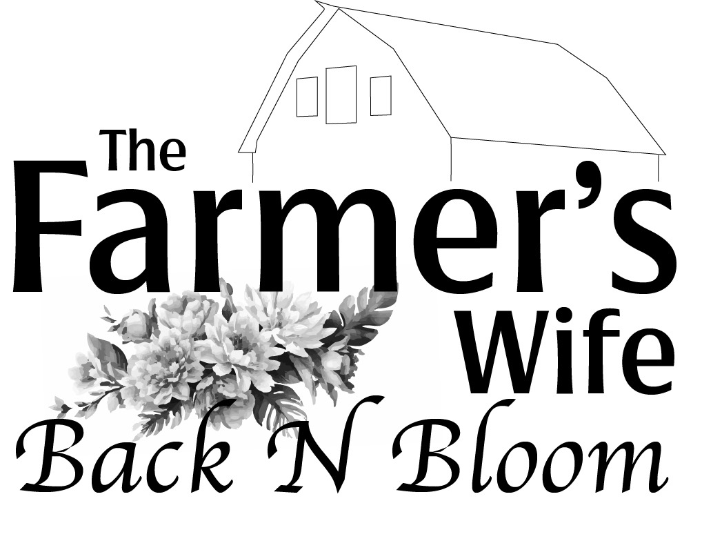 Early floral shop logo concept with barn and type