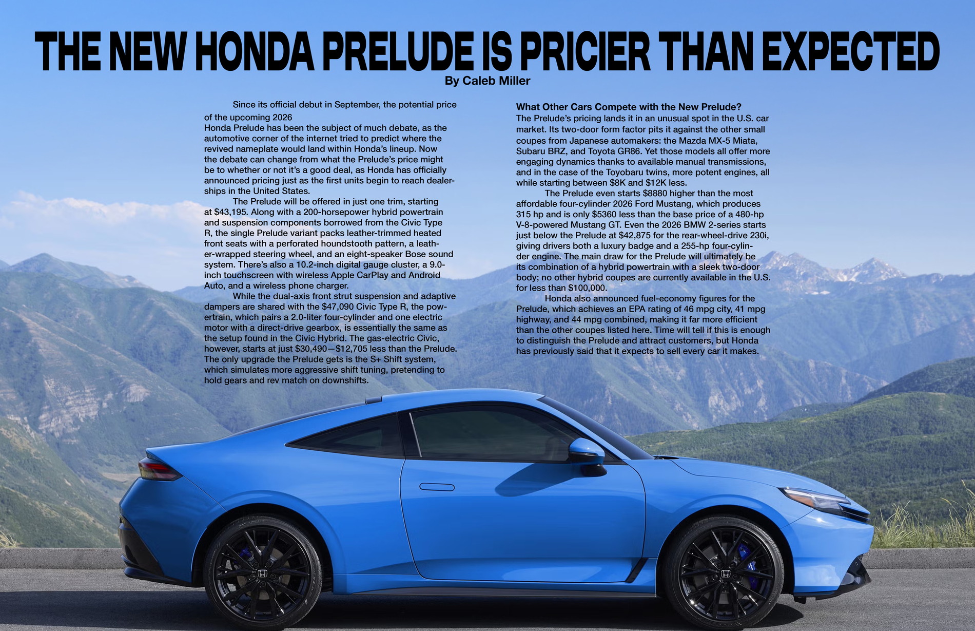 Finished Traction magazine Honda Prelude spread