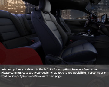 Mustang booklet continued interior options page