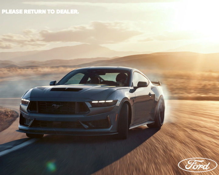 Ford Mustang Dark Horse brochure back side