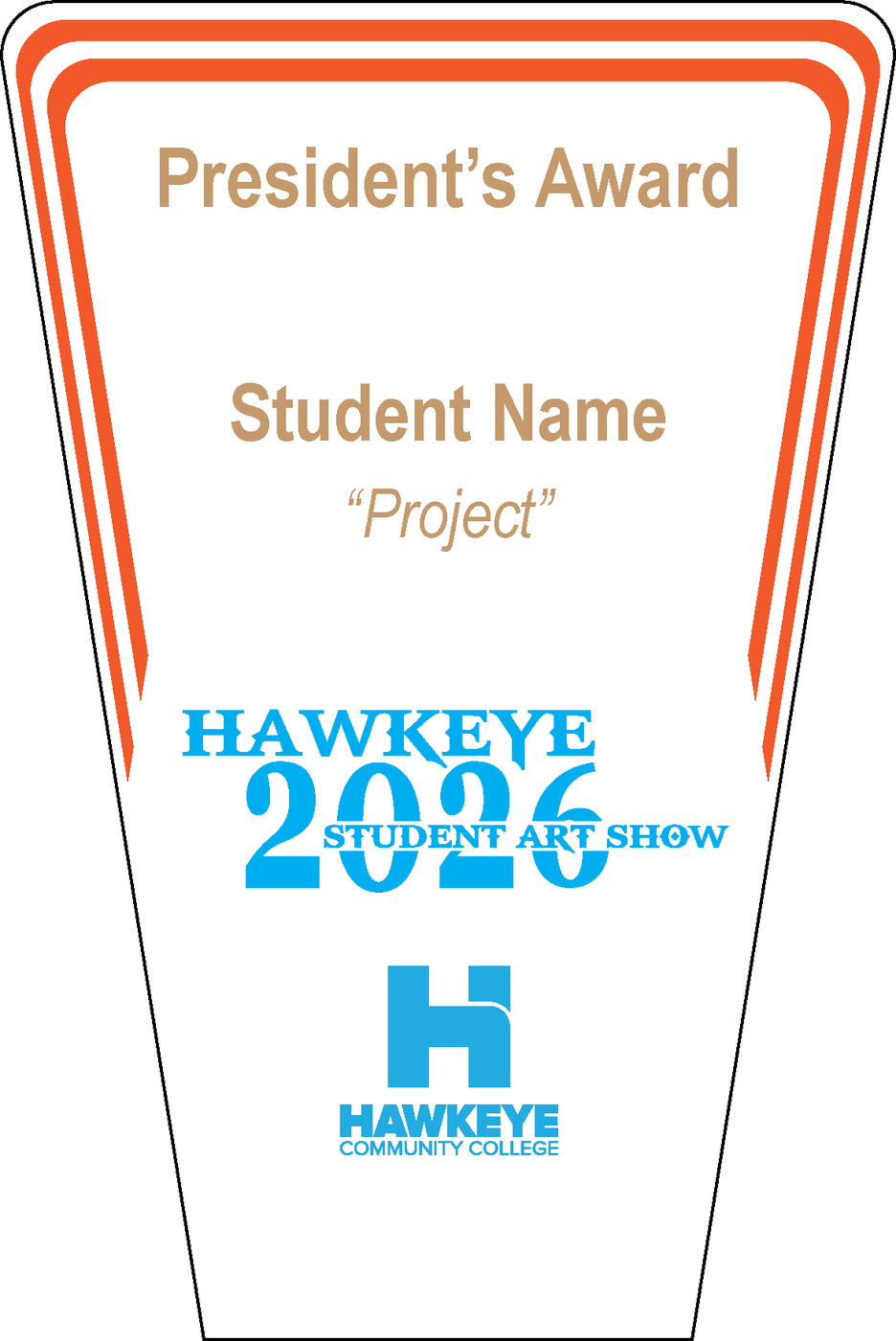 Color print file for trophy design
